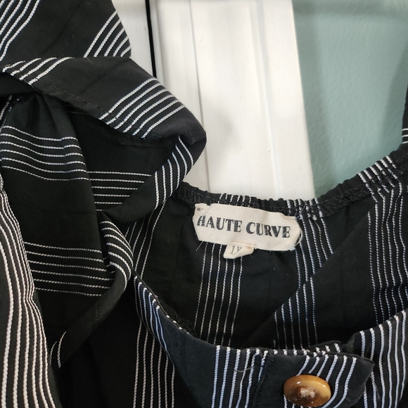 Haute Curve Striped Button Dress - Picture 4 of 6